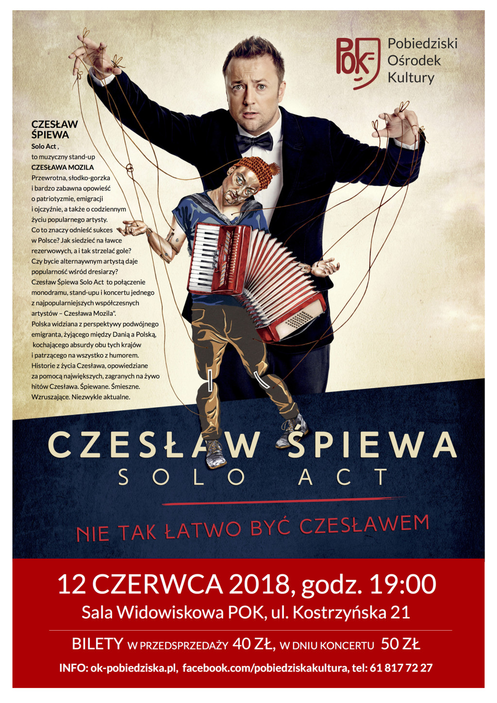 CZESŁAW ŚPIEWA KONCERT PLAKAT A4 LEKKI