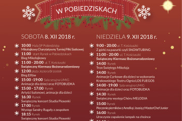 KIERMASZ BOŻONARODZENIOWY PLAKAT LEKKI na f. 2018