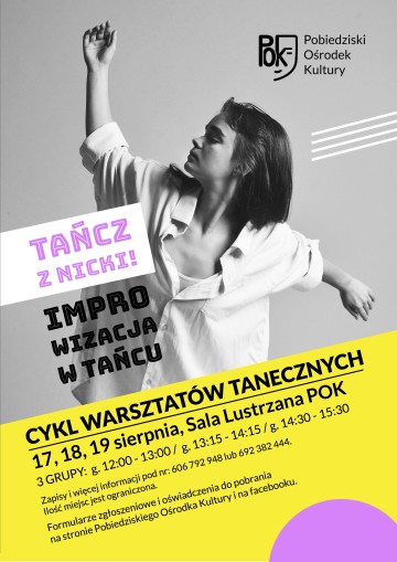 WARSZTATY 2 TANECZNE Z NICKI IMPRO - PLAKAT