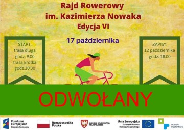 Rajd Rowerowy Odwołany