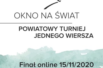 TURNIEJ JEDNEGO WIERSZA plakat finał