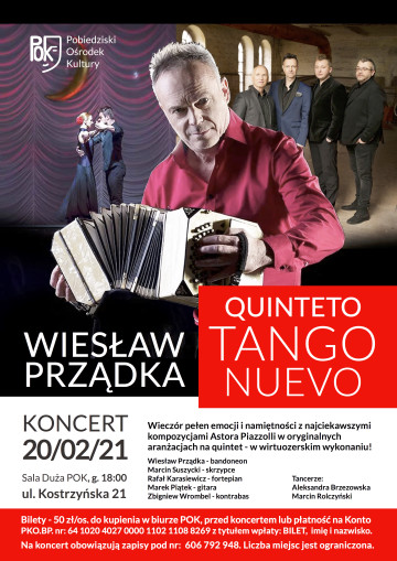 PRZĄDKA TANGO NUEVO - plakat KONCERT W POBIEDZISKACH