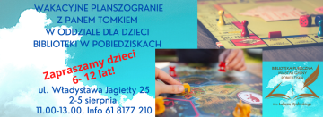 TYDZIEŃ Z PLANSZOGRANIEM W ODDZIALE DLA DZIECI BIBLIOTEKI W POBIEDZISKACH