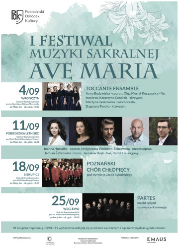 PLAKAT FESTIWAL AVE MARIA 2021 OK