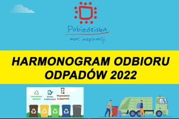 HARMONOGRAM ODBIORU ODPADÓW 2022 zdjęcie wyróżniające