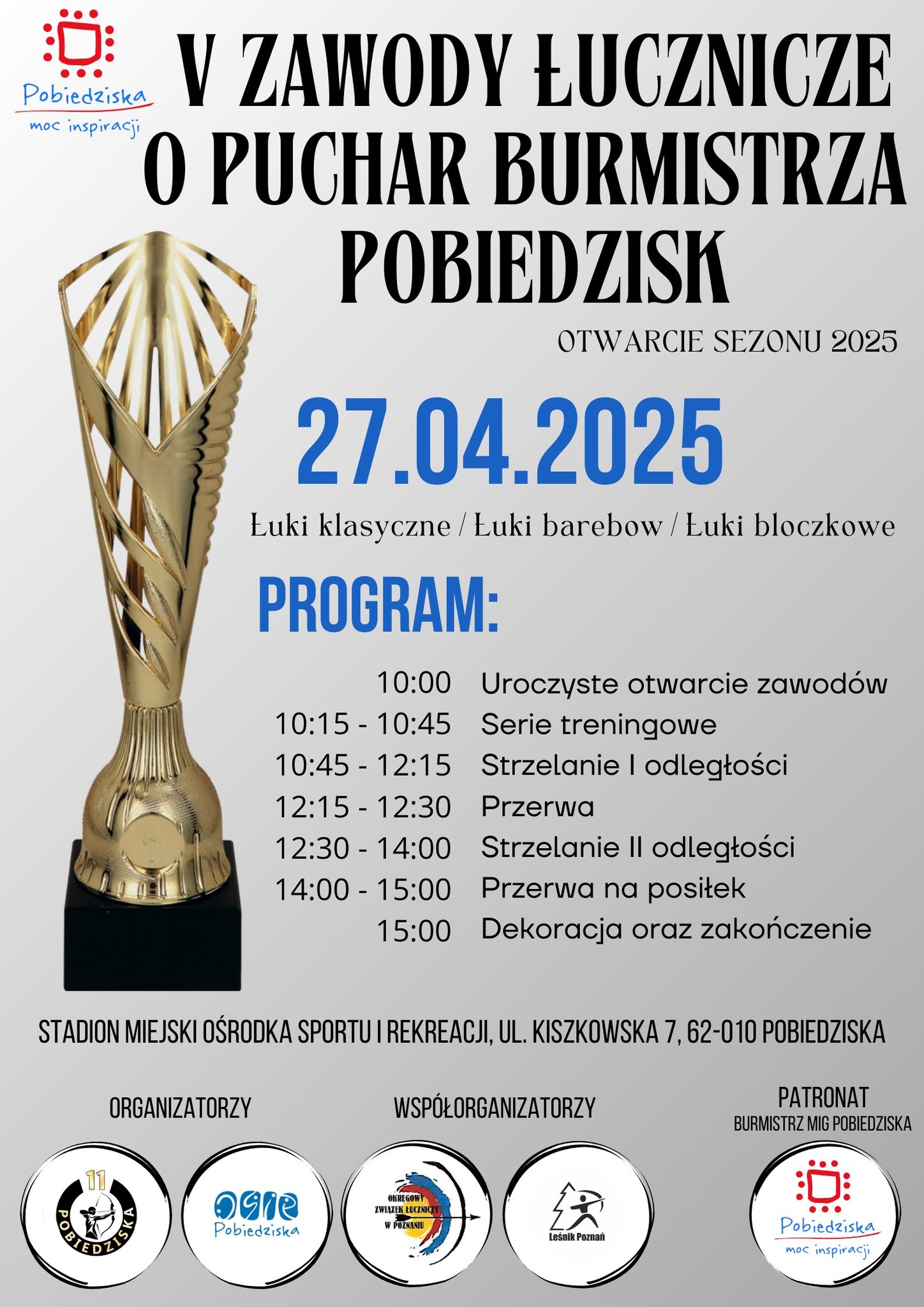 Zawody Otwarcia Sezonu w Łucznictwie plakat