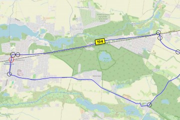 zamknięcie przejazdu w 14,375 w m. Biskupice