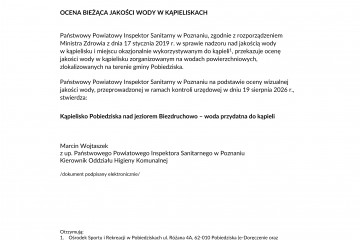 OCENA_BIEŻĄCA_KĄPIELISKO_POBIEDZISKA_ZWA 19.08